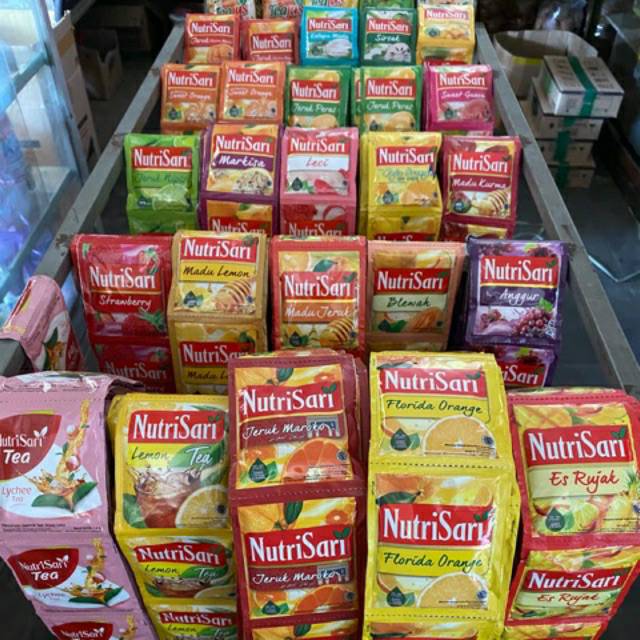 

NutriSari isi 10 sachet (wdank bajigur/jeruk peras/jeruk extra/jeruk maroko/jeruk jeju/madu jeruk)