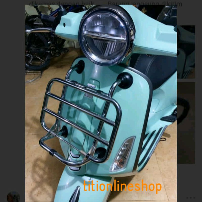 Front Rack / Rak dengan untuk Vespa Sprint dan Primavera aksesoris Vespa