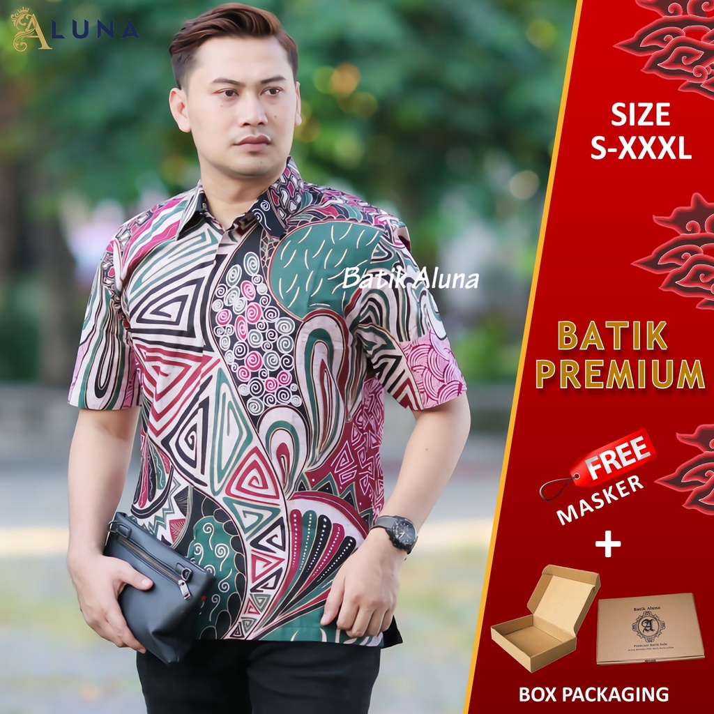 TERLARIS.!! BAJU BATIK PRIA LENGAN PENDEK KEMEJA BATIK PRIA KEREN MODERN BATIK COWOK KEKINIAN PD 013