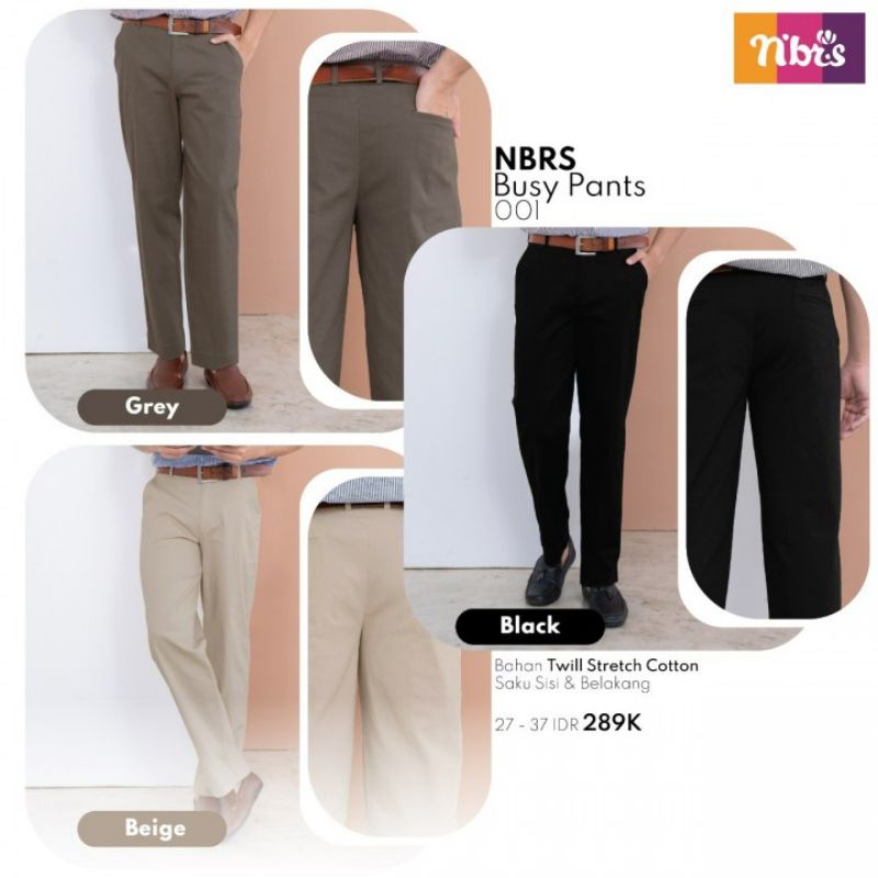 NBRS BUSY PANTS 01 CELANA LAKI-LAKI NBRAS