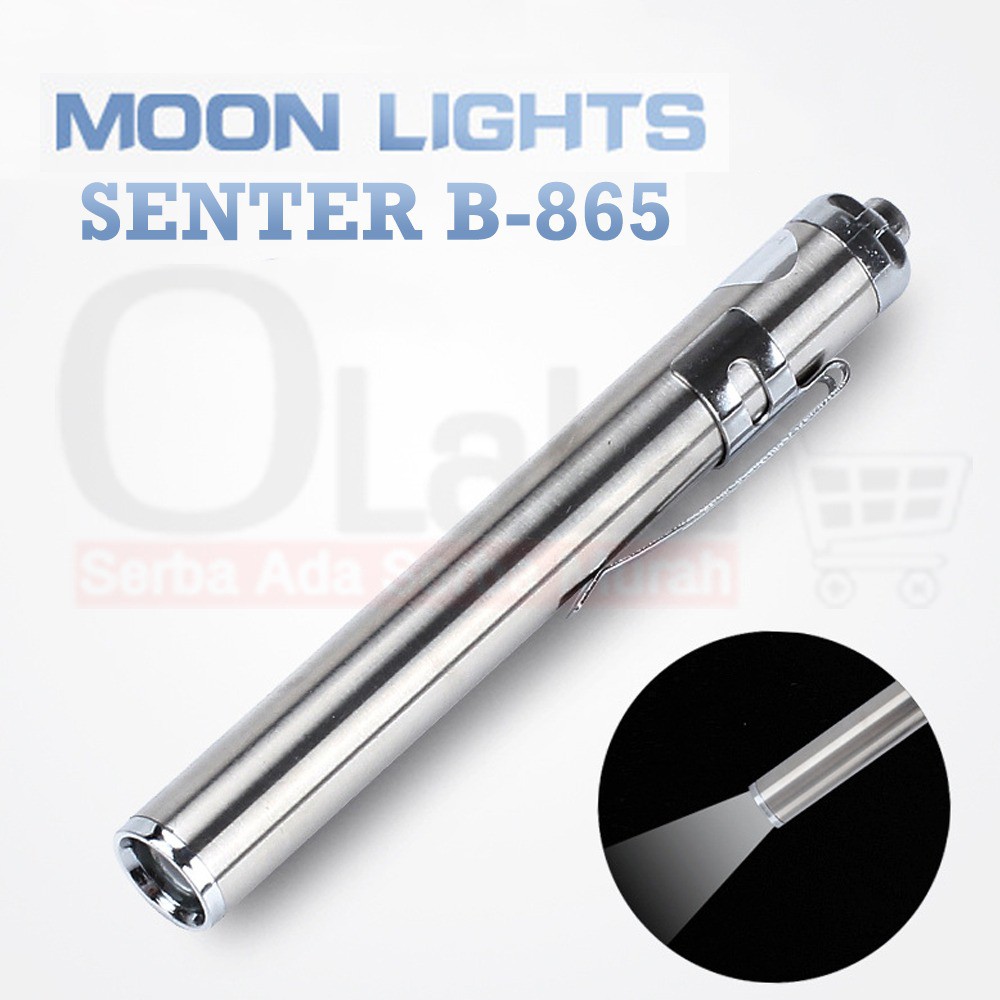 Mini LED Senter Saku Taktis Senter Obor -  LED Pulpen Ringan - Senter Mini B-865