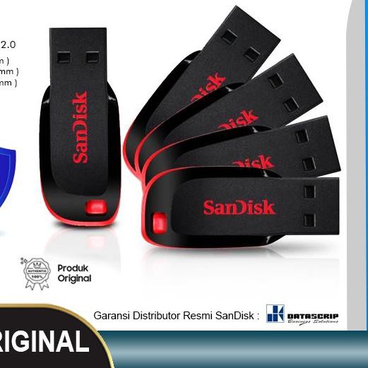 â™¥ Flashdisk Sandisk 16Gb Cruzer Blade CZ50 USB Flash Disk