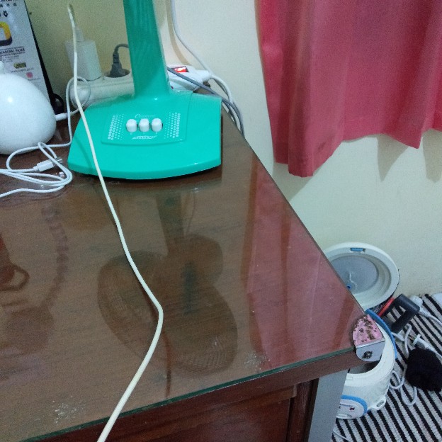 Kain Pel (putih/biru Dongker)