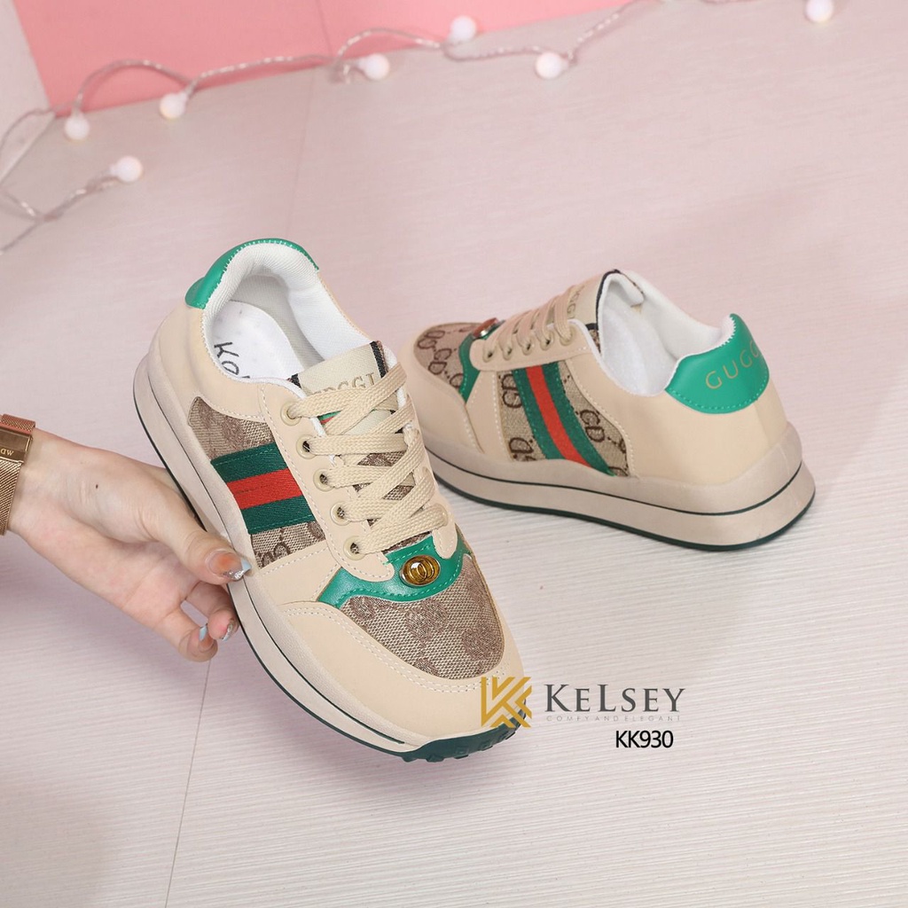 Kelsey Sepatu Sneakers  Wanita  Import KK930