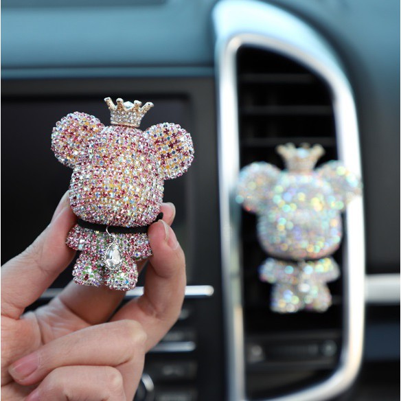 BEARBRICK FULL BLING SERIES Parfum Parfume Pewangi Pengharum Mobil JEPIT AC Excecutive Pastel