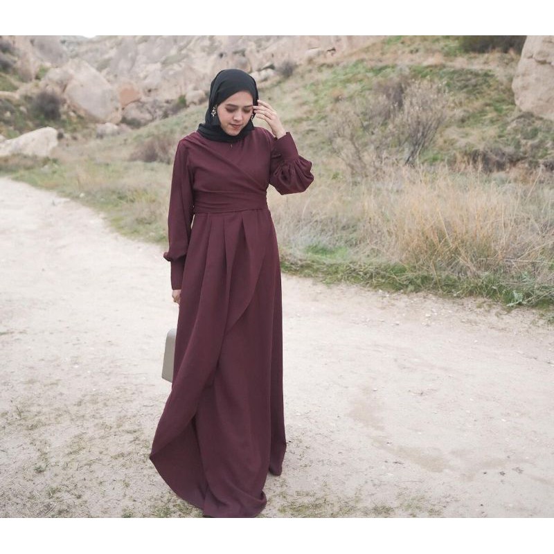 Cappa Dress Maroon XL by Herways