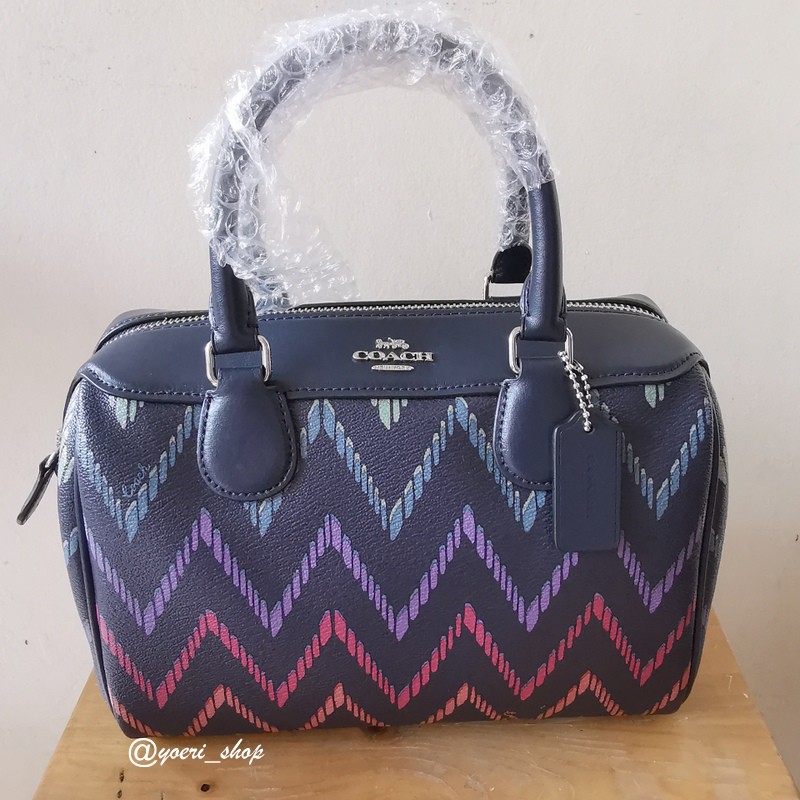 Tas Wanita Coach Mini Bennet Satchel Midnight Multi F49055