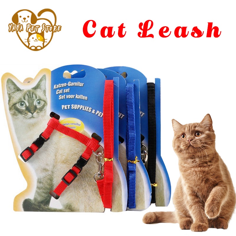 【Yayapet】Tali Tuntun Kucing/Anjing Kecil Cat Leash Kucing Harness Harness Dada Kucing Dan Anjing Bersikulasi Udara Tali Hewan Peliharaan Bereflektif Aksesoris Hewan Peliharaan