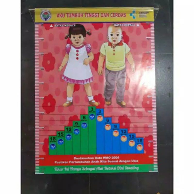 Tikar Pertumbuhan Tinggi Anak Dengan Akrilik Alat Deteksi Stunting Anak Usia Dini