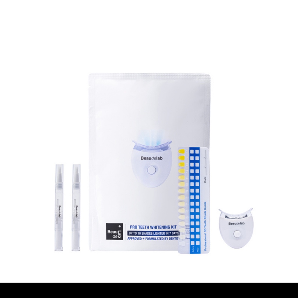 [ FREE GIFT ] Beaudelab Pro Teeth Whitening Kit Mini - Alat Pemutih Gigi Permanen Original BPOM