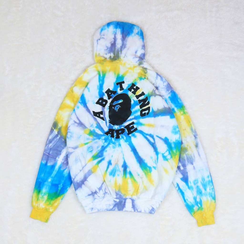 JAKET SWEATER HOODIE ZIPPER BS APE TIE DYE UNISEX PREMIUM QUALITY