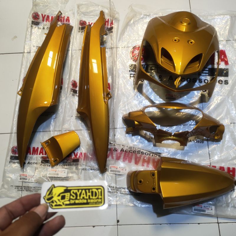 BODY SET MIO SMILE ORIGINAL YAMAHA WARNA GOLD