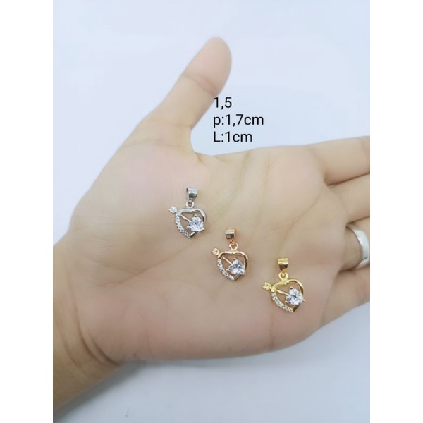 KALUNG PERAK 925 ASLI LAPIS EMAS/KALUNG ITALY+LIONTIN LOVE/KALUNG ASLI SILVER/KALUNG FASHION WANITA