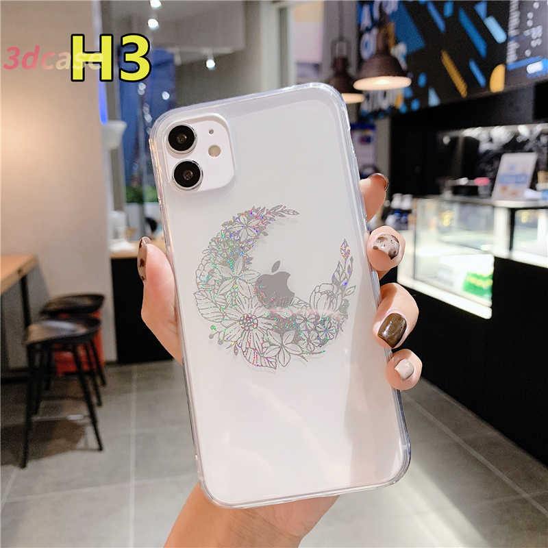 Casing Soft Case Compatible For iPhone 7 Plus 11 X 7 8 Plus XS SE 2020 Floral Bunga Back Cover