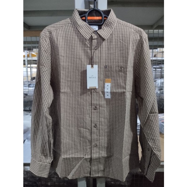 kemeja lengan panjang MGEE JASON C010 (brown) terbaru