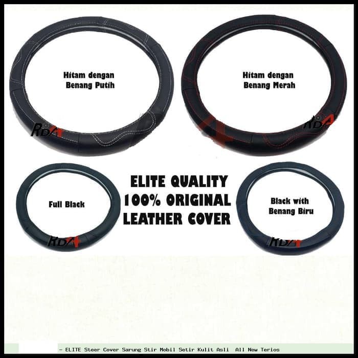 ELITE Steer Cover Sarung Stir Mobil Setir Kulit Asli Galant Mitsubishi