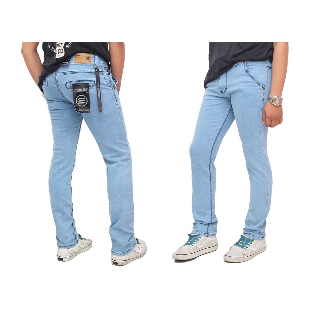 Celana jeans model bobok pria / celana jeans panjang pria model slimfit