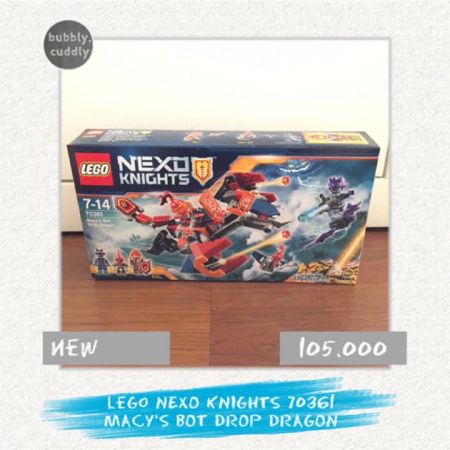 Lego Nexo Knights Macy's Bot Drop Dragon 70361
