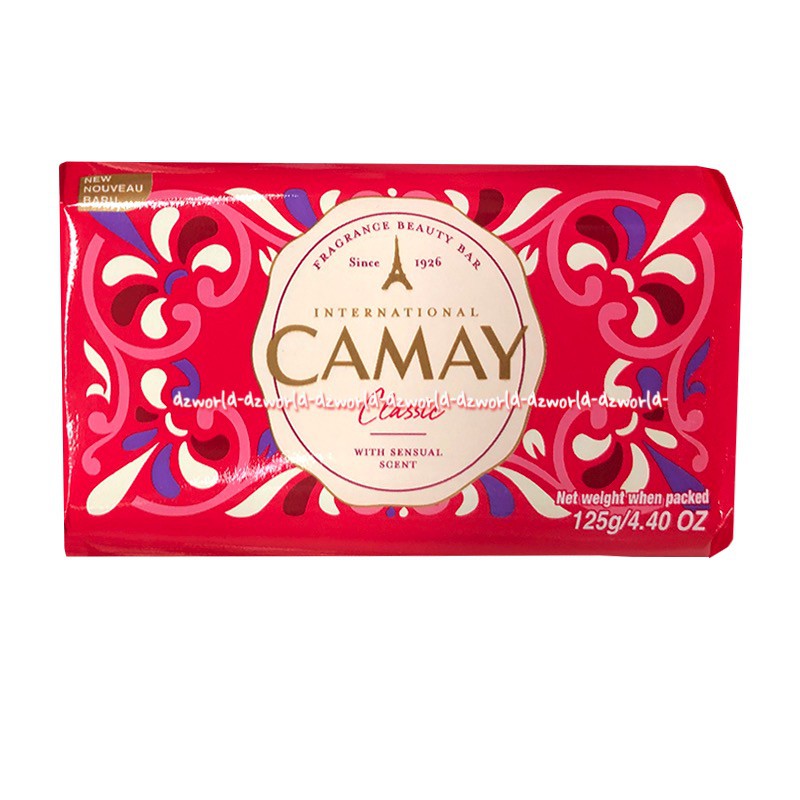 Camay Putih Merah Hitam 125gr Natural Bar Soap Sabun Mandi Batang Camai Sabun Batang Hiotam Putih Pink