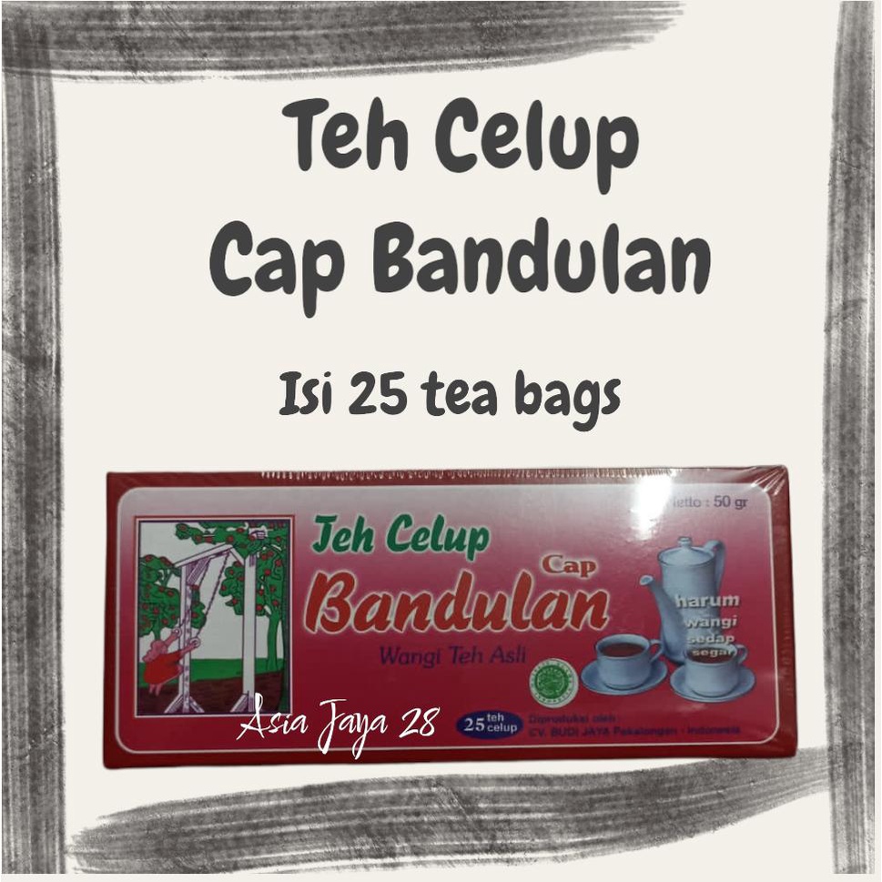 

Teh Celup Cap Bandulan 25sachet warna box Pink (original) /Hijau (teh wangi melati)