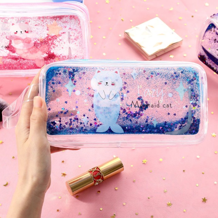 

Murah Pencil Case Tempat Pensil Glitter Transparan Dengan Gambar Gambar Lucu Diskon