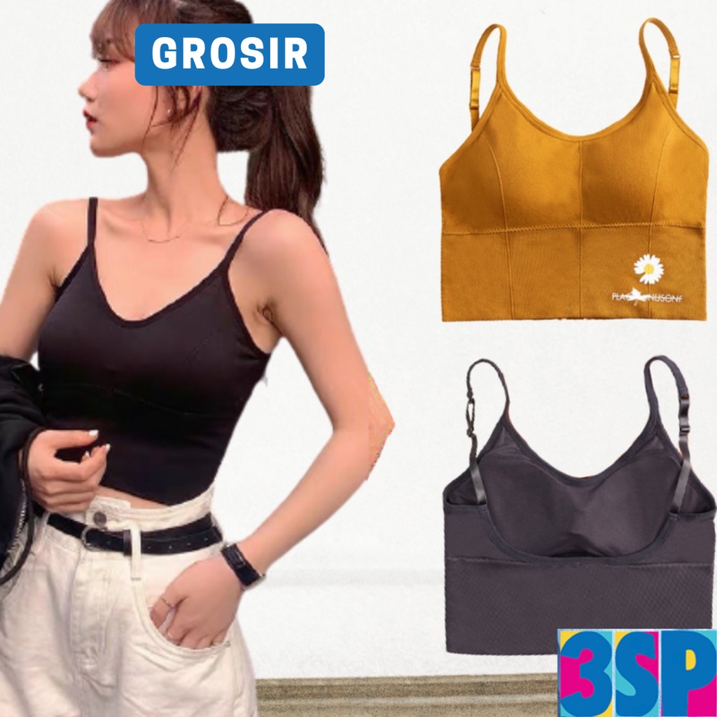 3SP | UWR19 Sports Bra BH Olahraga Yoga Push Up Wanita Seamless Premium Import Fashion Korea