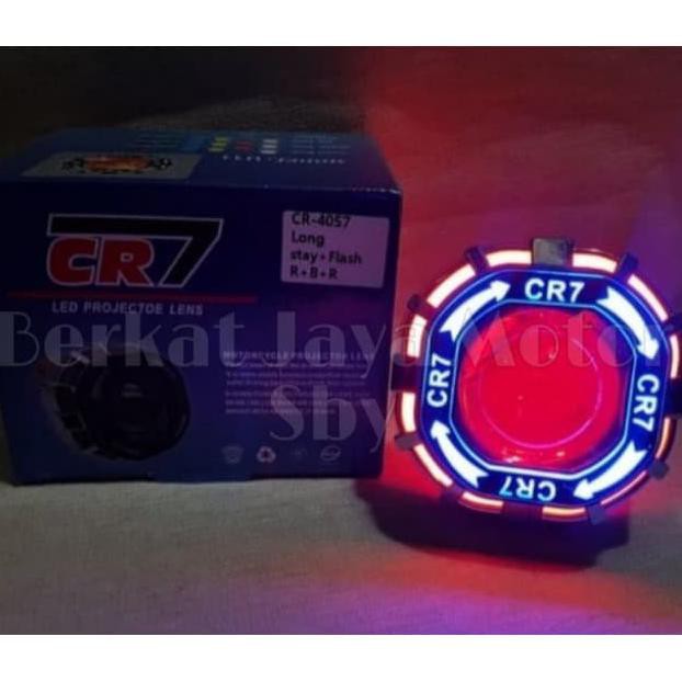 Lampu Projie Led Flash Lampu Tembak Projektor Led Cr7 Motor Universal