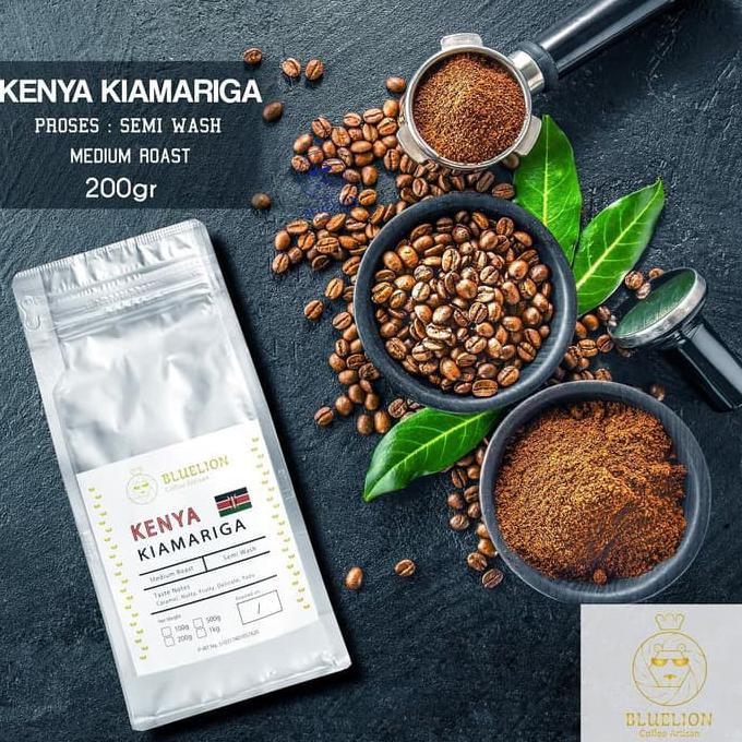 

Kenya Kiamariga 200 gr - Kopi BLUELION - Medium Roast - BIJI