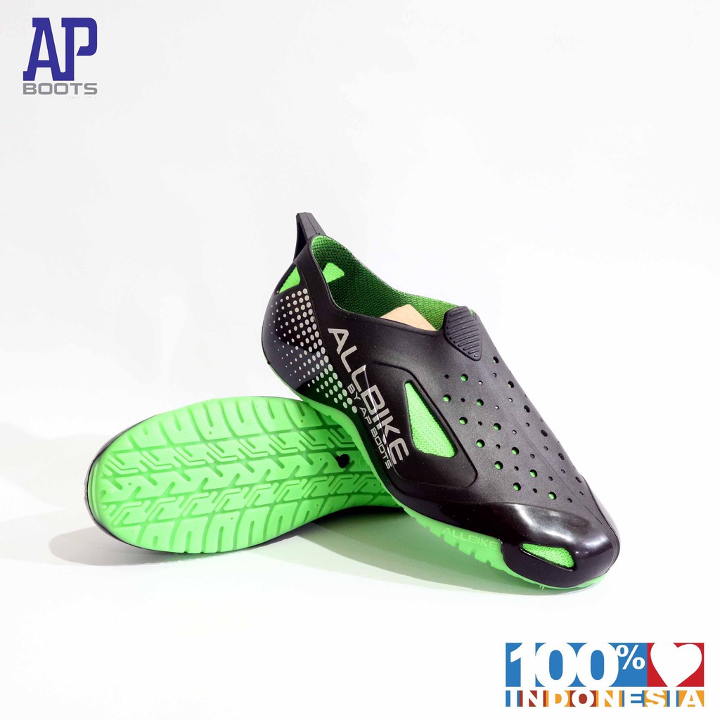 AP ALL BIKE 39-43 GREEN -  KARET PRIA HOBI SEPEDA - AP BOOTS