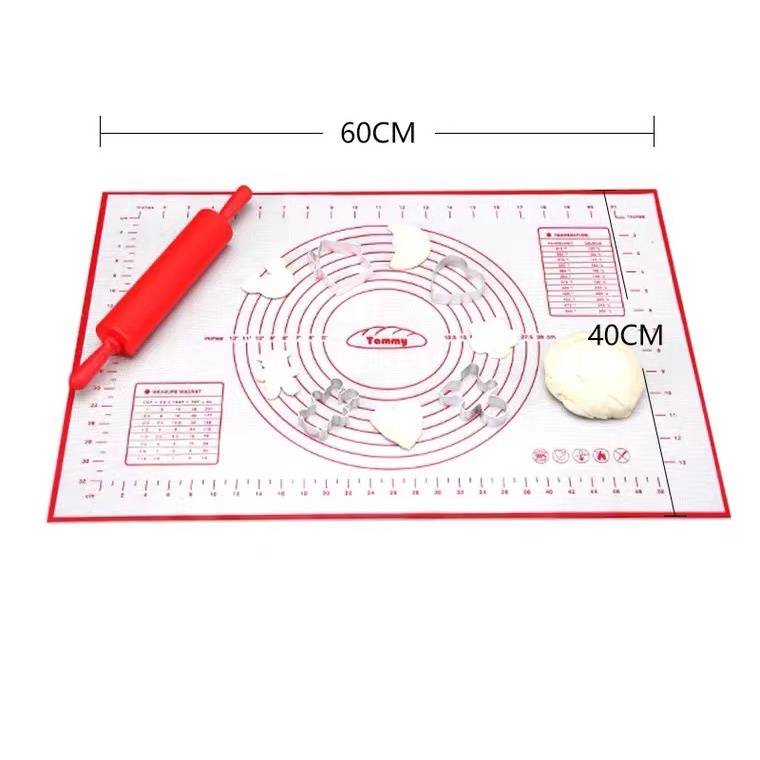 Alas Adonan Silikon Anti Lengket Baking Mat Alas Adonan Kue/Silicone Baking Mat/Tatakan Baking Pastry Mat