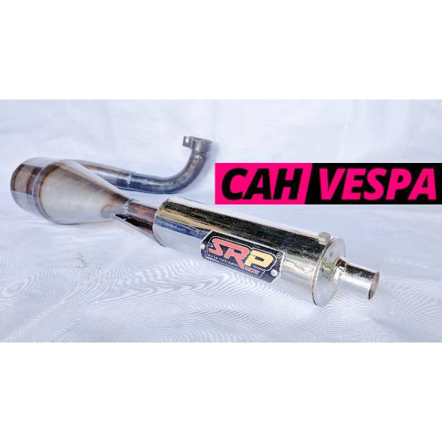 Knalpot Vespa SRP Buang Kiri Harian