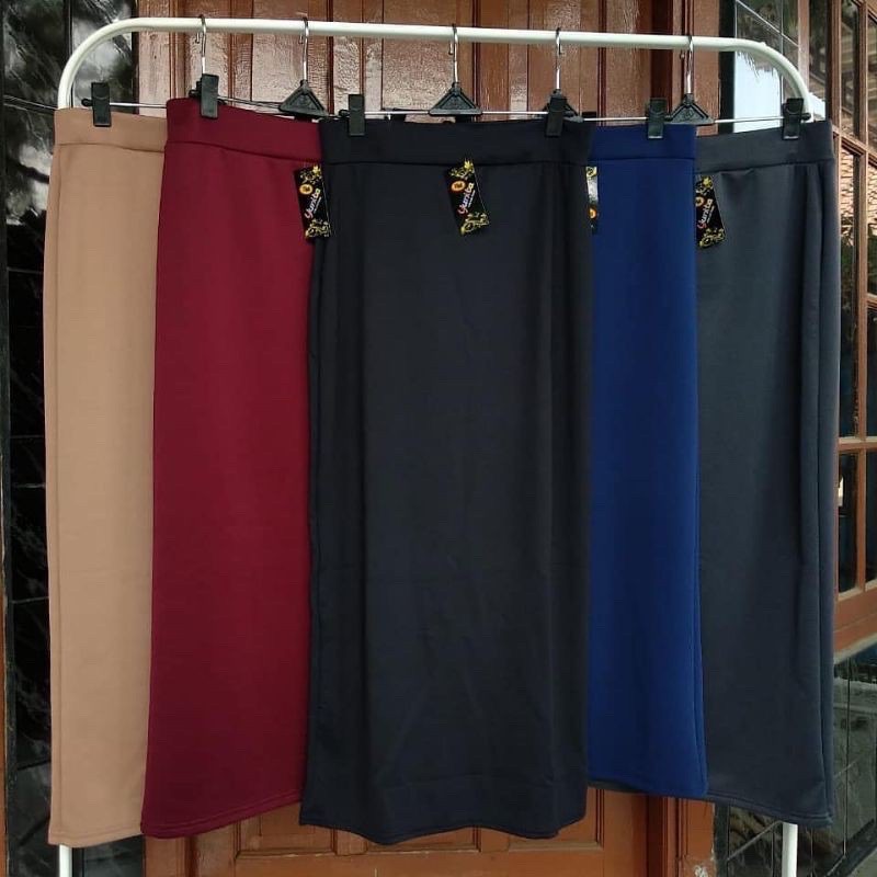 GS-Rok Kerja Casual Span Scuba / Maxi Skirt