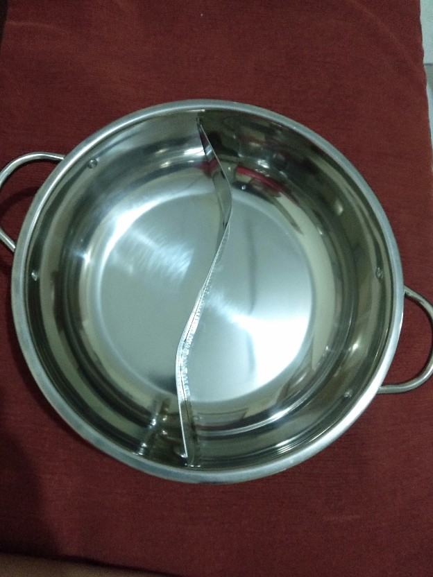 Panci Shabu Sekat 30/ Shuki Shabu 30cm Stainless Steel