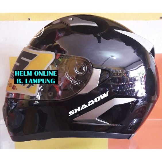 Helm NJS Shadow Solid Fullface Double Visor Helm Fullface