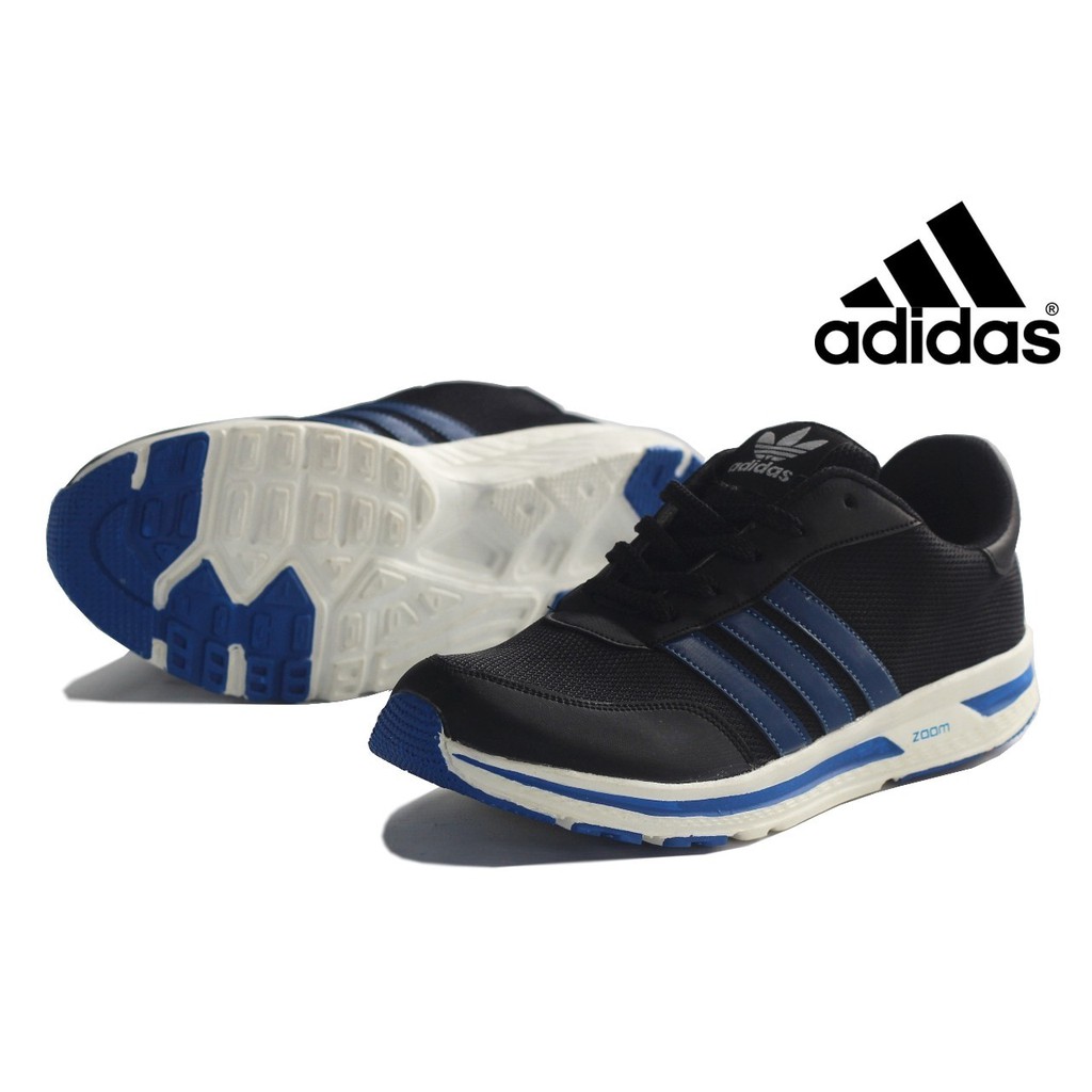 PROMO Sepatu Adidas Pria Sport / Sepatu Runing Adidas Hitam Import Murah TERMURAH