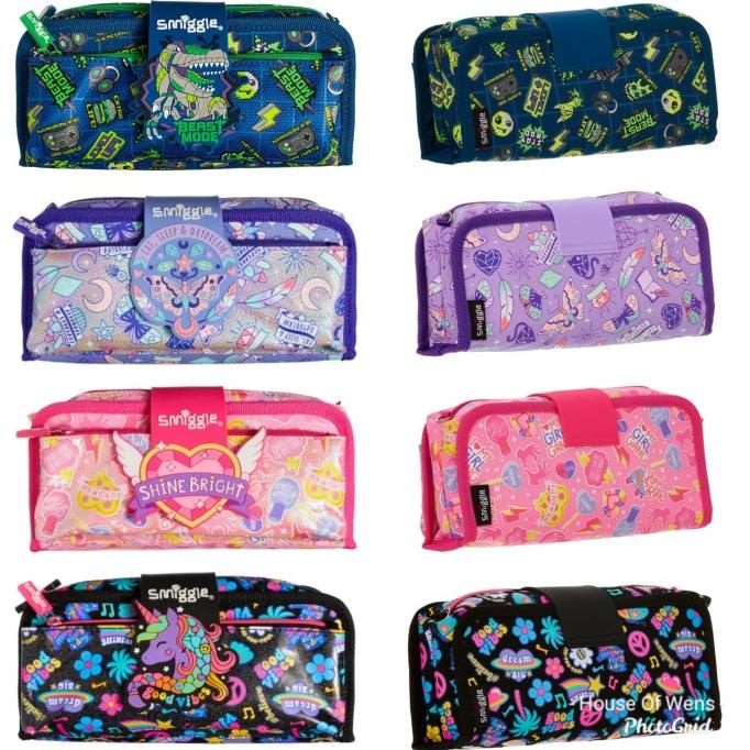 

SMIGGLE EXPRESS SCENTED BADGE UTILITY PENCIL CASE - TEMPAT PENSIL