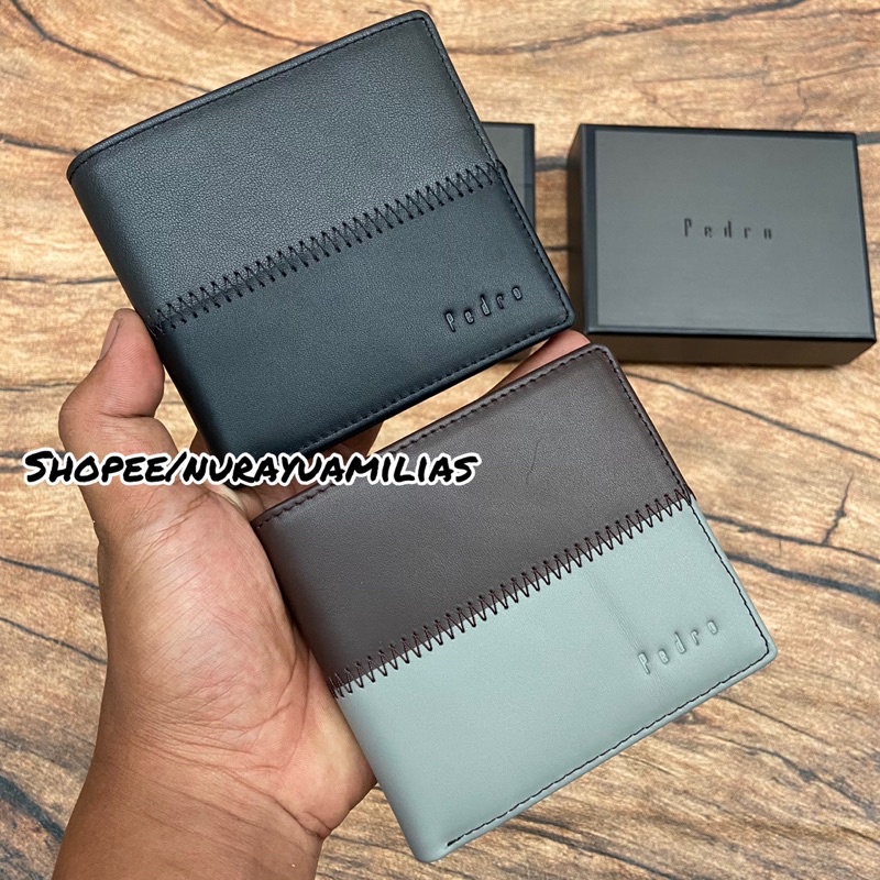 Dompet pria Pedro kulit asli import dompet lipat pria dompet kulit pria