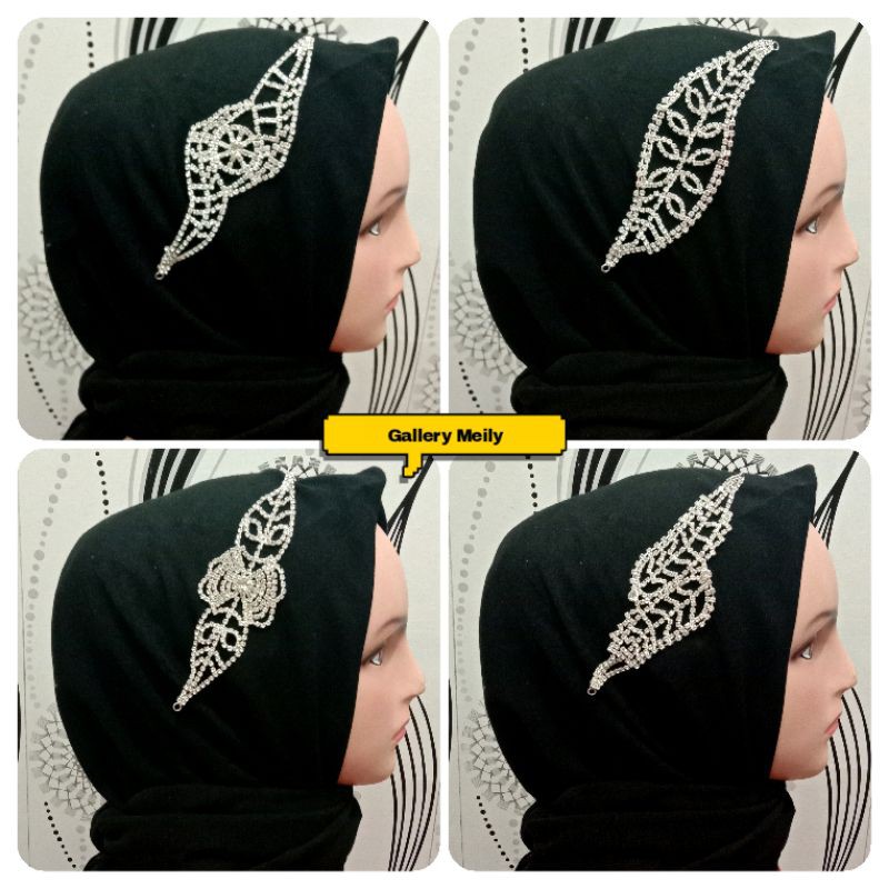 Limited Gallerymeily Headpiece Bros Kepala Hijab Rambut Aksecoris Mewah