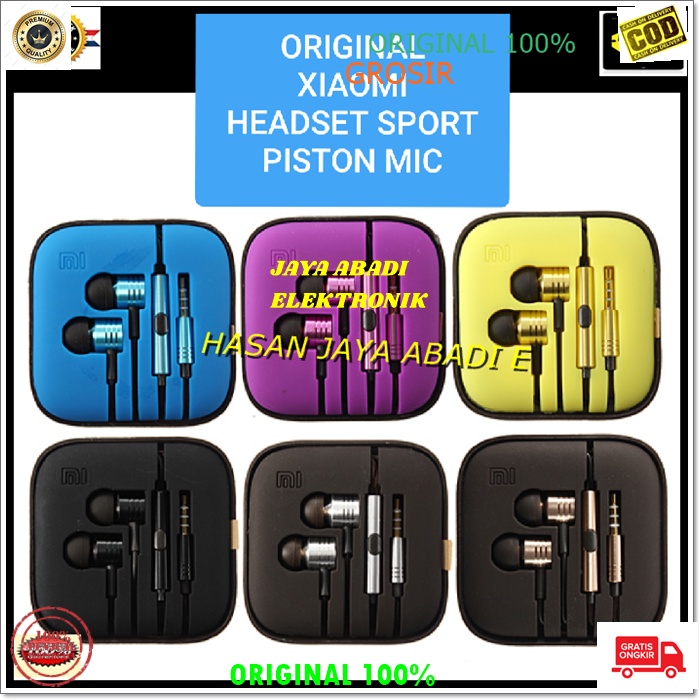 J168 XIAOMI PISTON IN EAR KARET TEBAL HANDSFREE STEREO SUPER BASS HEADSET HANDSFREE HEADPHONE EARPHONE MUSIC VOKAL AUDIO SOUND EARPOD KARAOKE SMULE TELPON MUSIC DLL KHUALITAS SUARA JERNIH NGEBAS DAN TIDAK BERISIK BISA KE SEGALA GADGED HP TAB PC LAPTOP