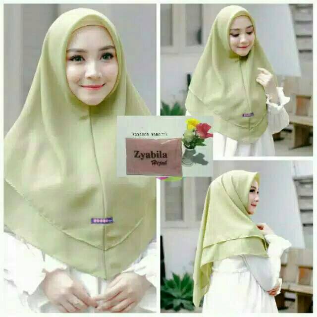 Khimar instan siren sungkar jait tepi