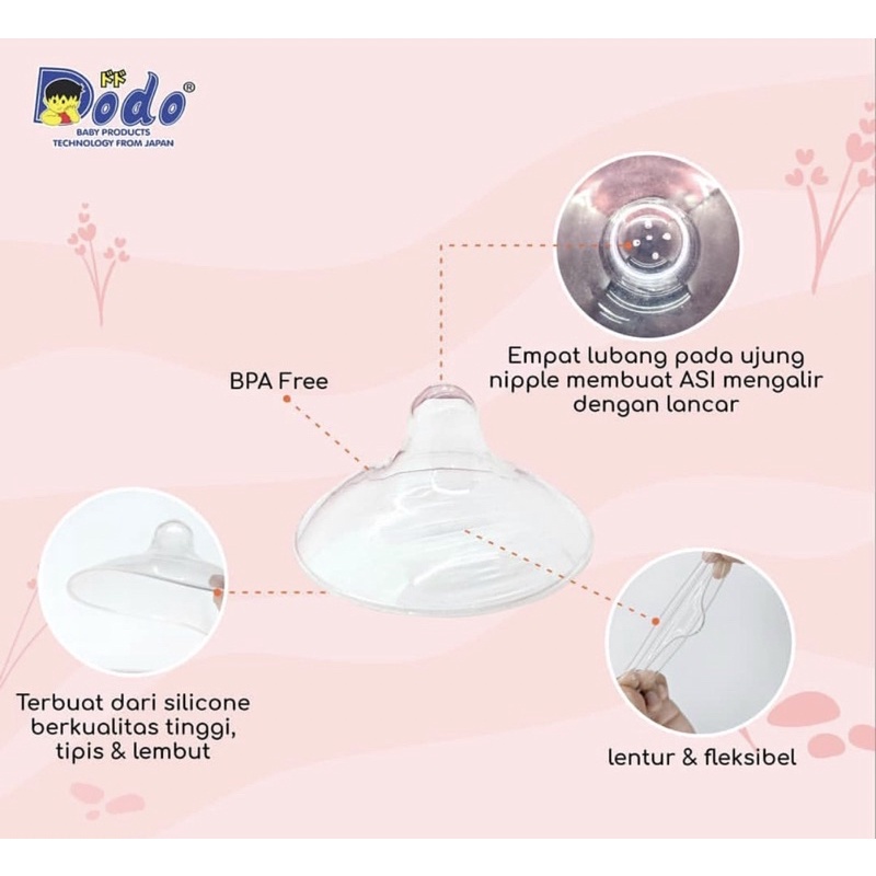 Dodo Nipple Shield (Penyambung Puting/ Puting sambung ) DAC014