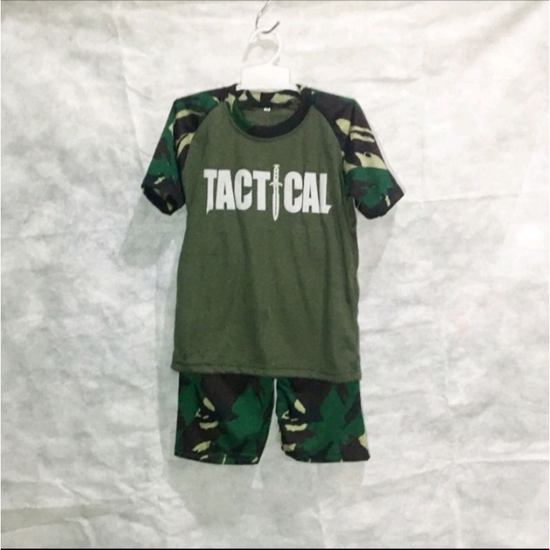 stelan kaos anak lengan panjang/kaos tactical anak