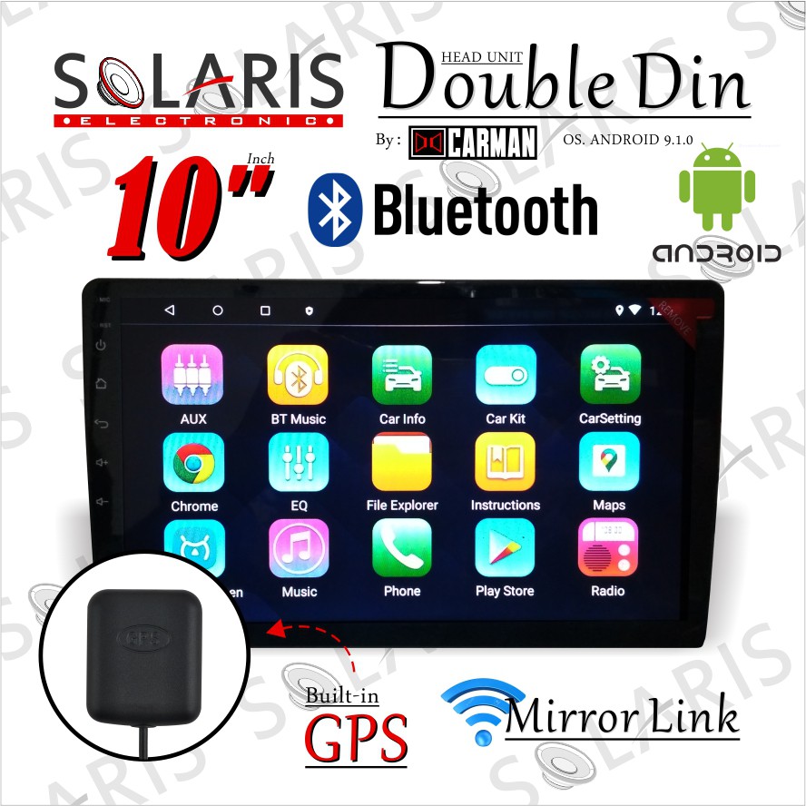 HEAD UNIT ANDROID CARMAN 10 Inch Double Din