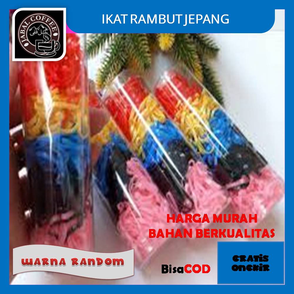 Ikat Rambut Jepang Warna Warni / Karet Ikat Rambut Jepang Elastis Kode 043