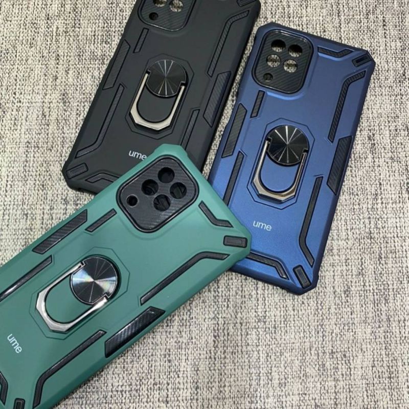 SAMSUNG A22 4G A22 5G Silikon Casing Shockproof Robot Ume Iron Man Urban Case Ring Armor