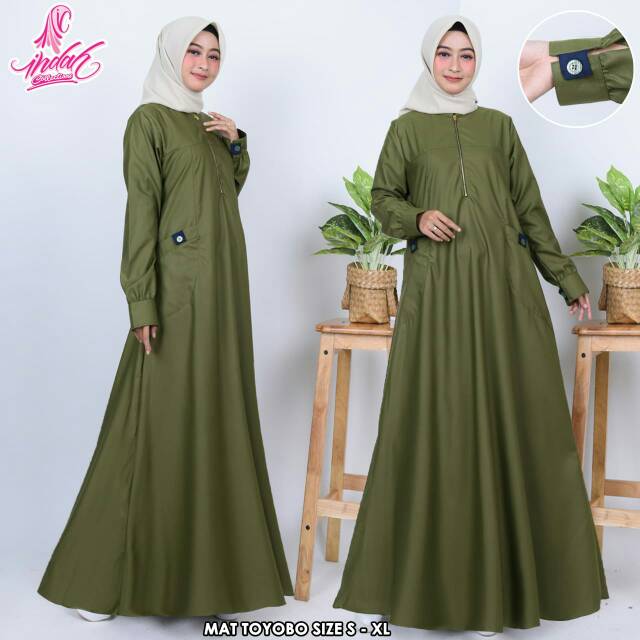 Gamis Toyobo Gamis Polos Simple Gamis Basic Gamis Indah Collection Maxy Dress Toyobo Baju Muslim Shopee Indonesia