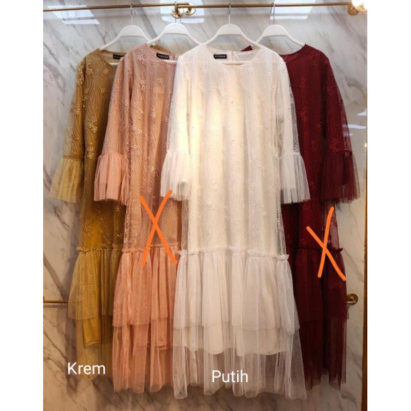 Gamis Pisces Brukat Tutu / Gamis Lebaran Brukat Tutu