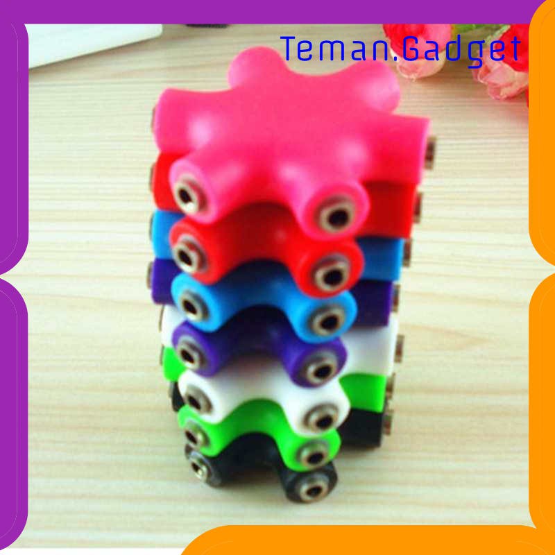 TG-AI183 6 WAY PORTS MALE TO 5 FEMALE AUDIO EARPHONE 3.5MM JACK SPLITTER