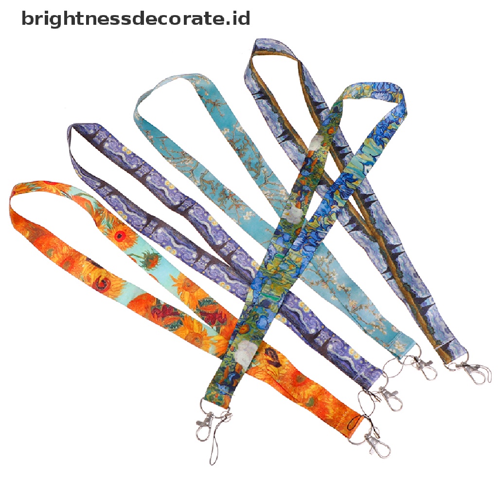 1 Pc Tali Lanyard Lencana Pemegang Kartu ID Ponsel Pass