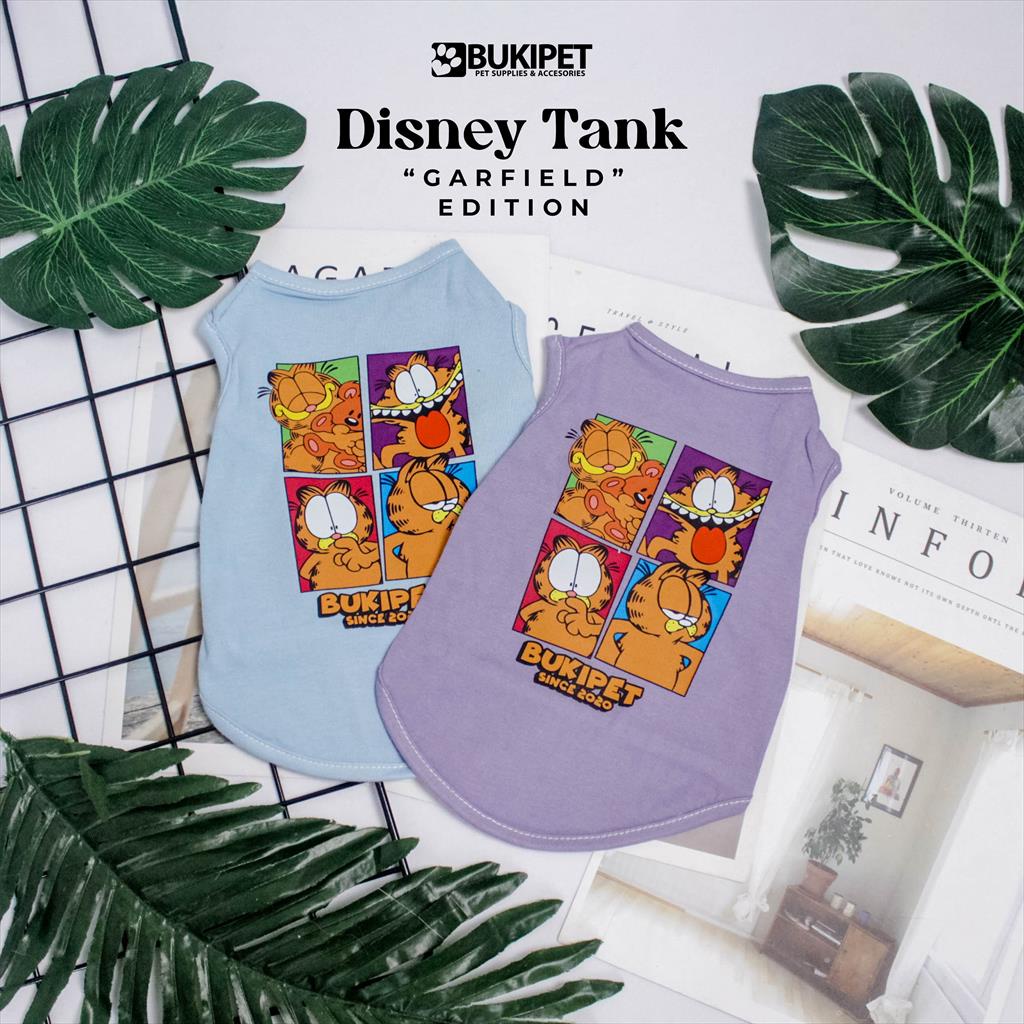 baju kucing anjing kelinci monyet lucu murah aksesoris hewan kecil - DISNEY TANK GARFIELD EDITION